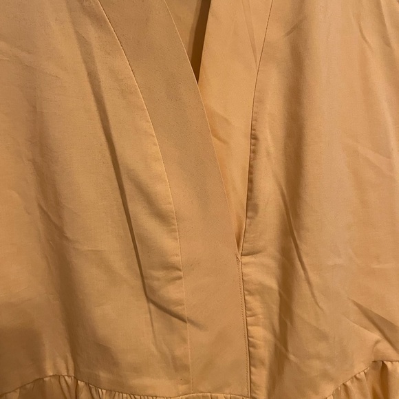 52Seven Yellow V-Neck Tiered Babydoll Dress. Size S. - Picture 4 of 11